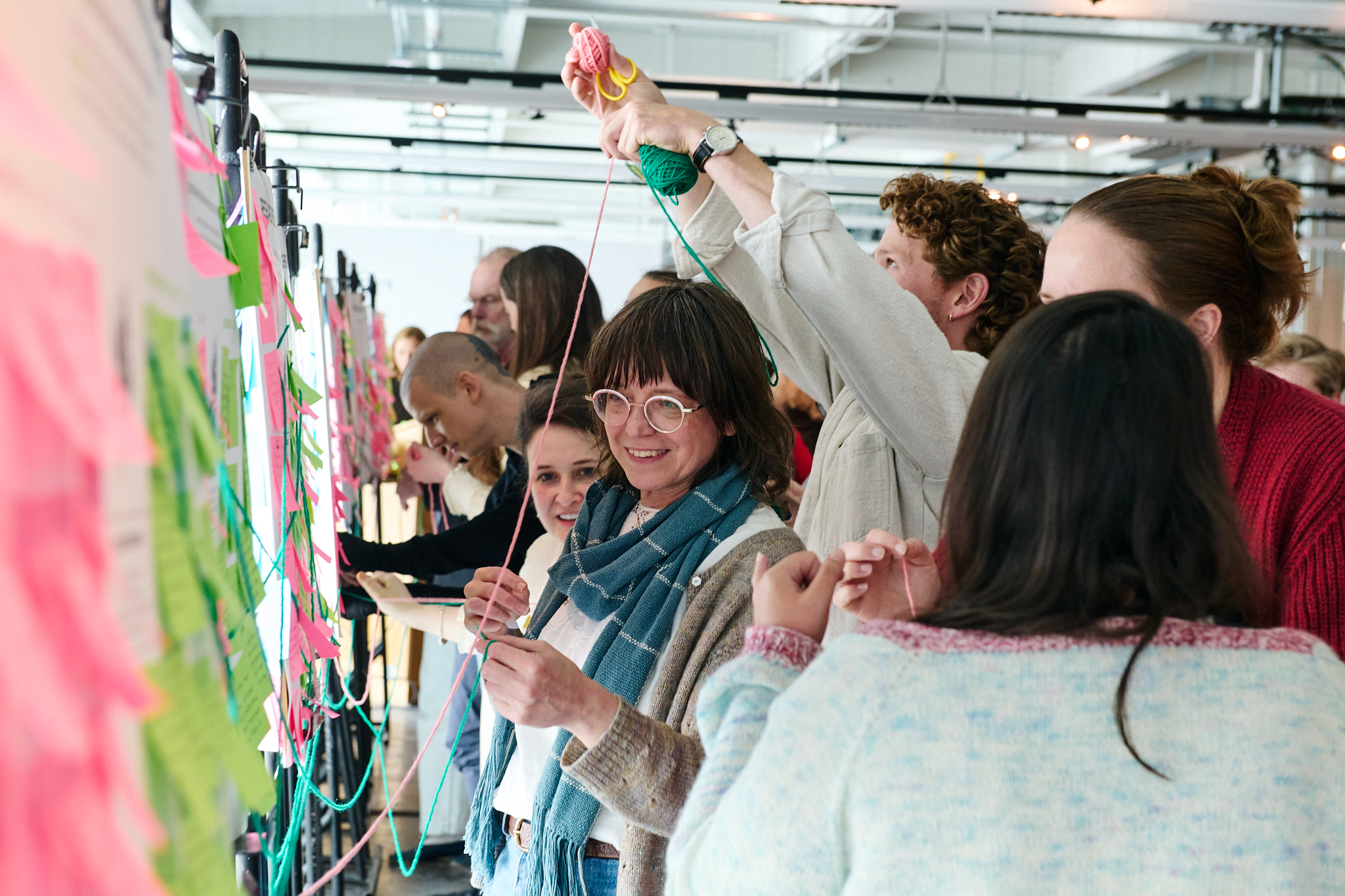 Participants connecting ideas at a community engagement session
